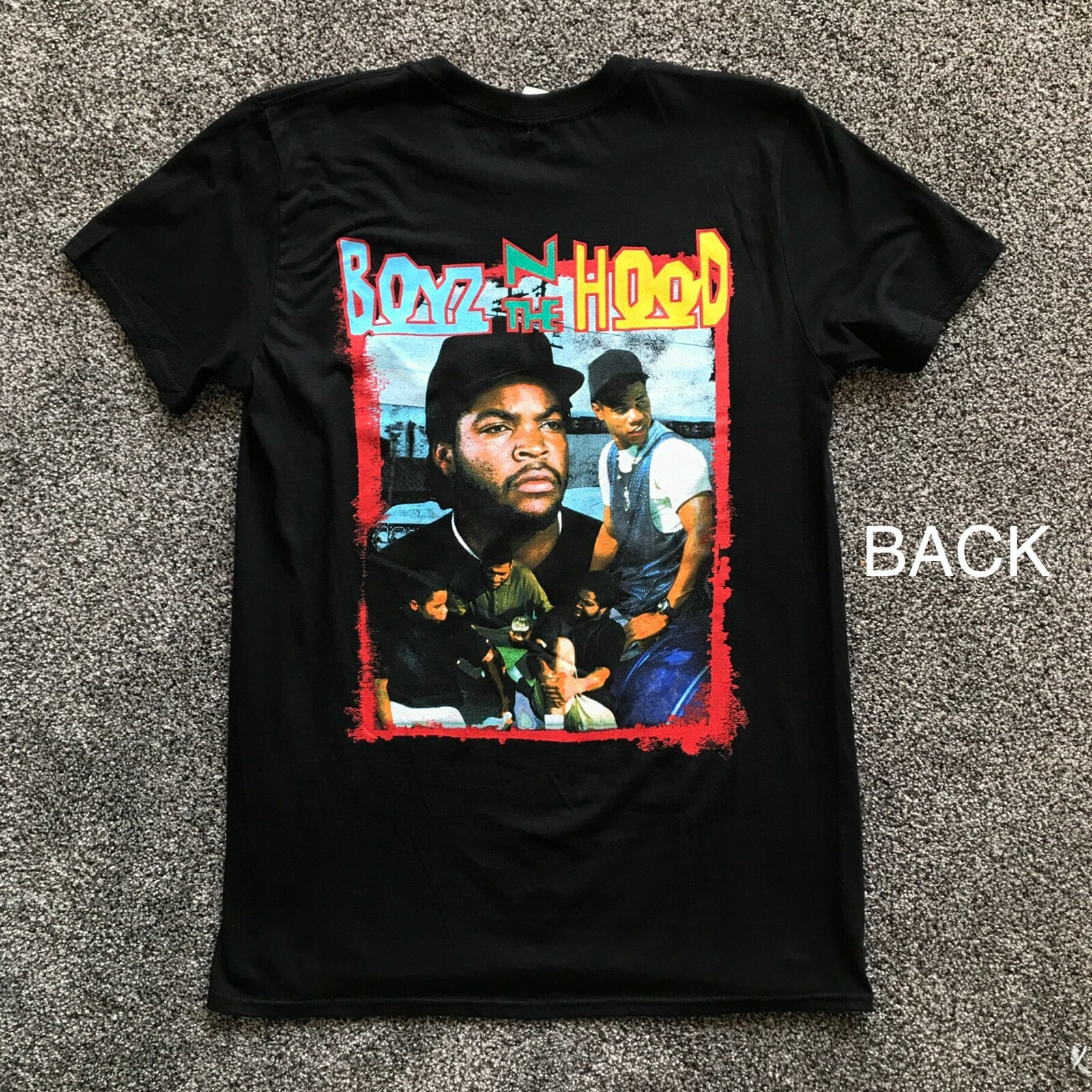 Front & Back! BOYZ N THE HOOD T-SHIRT black 90s retro movie Front & Back! BOYZ N THE HOOD T-SHIRT black 90s retro movie