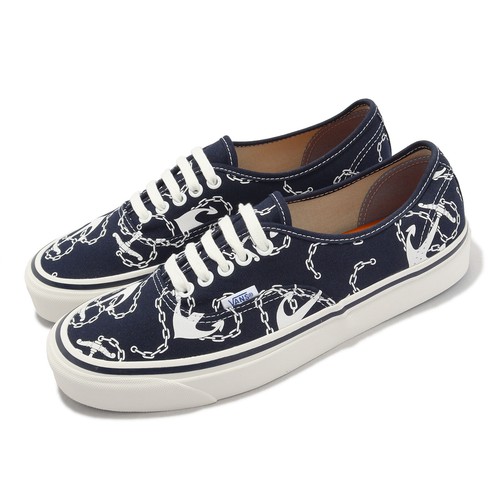 

Vans Authentic 44 Deck DX Anaheim Factory Anchors Black Blue Men VN0A5JMQNVY, Синий, Authentic 44 Deck Dx