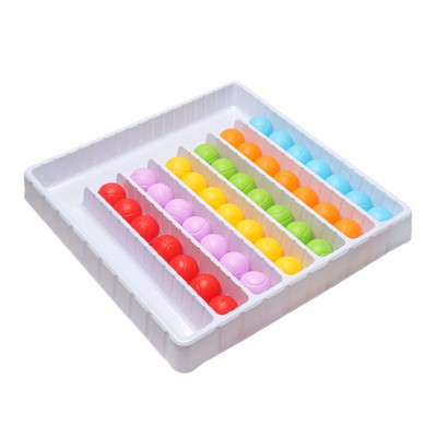 Color Sorting Ball Rainbow Balls Sensory Game Educational Board Game for Kids