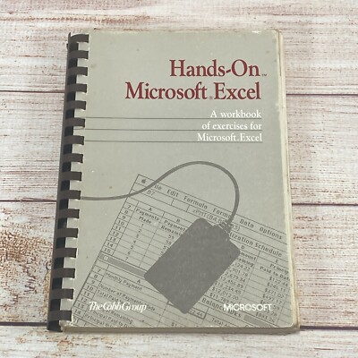 Vintage Hands-On Microsoft Excel Workbook 1985