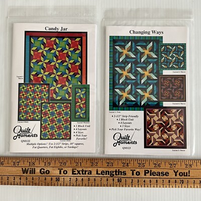 Quilt Moments New Uncut Patterns Candy Jar Changing Ways