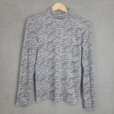 ATHLETA Flurry Seamless Turtleneck Stretch Top Unstinkable Wicking Size M