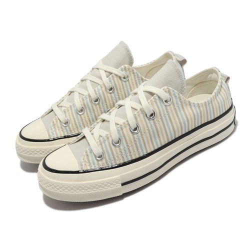 Converse Chuck 70 Low Pecan Stripes Бежевая мужская повседневная обувь унисекс A02293C