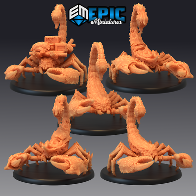 GIANT SCORPION - Dungeons and Dragons Miniatures, D&D, Epic Miniatures, Fantasy