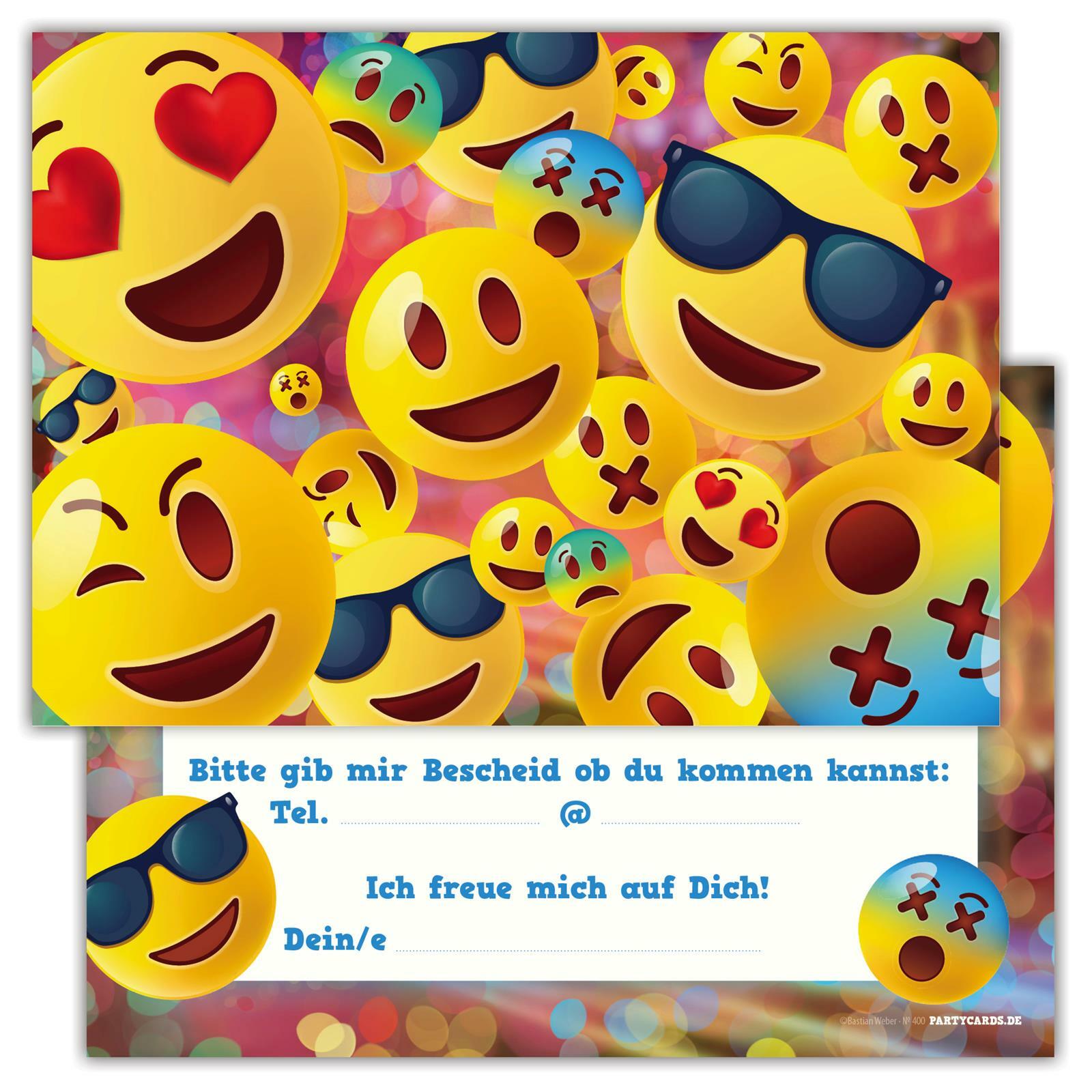 6 Einladungskarten Party Kindergeburtstag Jungen Mädchen Kinder Feier
