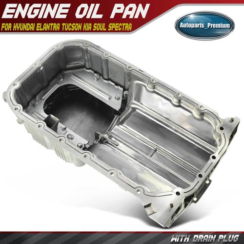 Pan Sump For Hyundai Elantra Tucson Kia Soul Spectra Sportage L4 2.0l