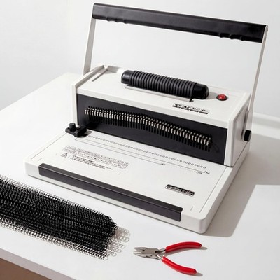 Spiral Binding Machine with Electric Coil Inserter, 20Sheet Ma...
