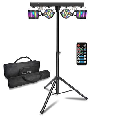 DJ RGB Disco Party Lights Bar w/ Stand ~ Sound Activated ~ DMX LED PAR *6541BW