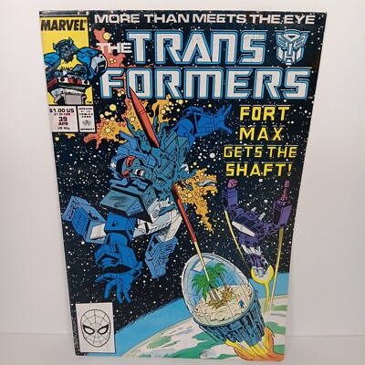 TRANSFORMERS (1984) #39 1988 Marvel Newsstand Jose Delbo Cover Art