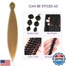 ROSDINA Pre-stretched Braiding Hair - 24 Inch 8 Packs Blonde Braiding Hair For Twist or Box Braids, Yaki Texture Hot Water Setting Synthetic Braiding Hair Extensions (24 Inch,27#-8P)