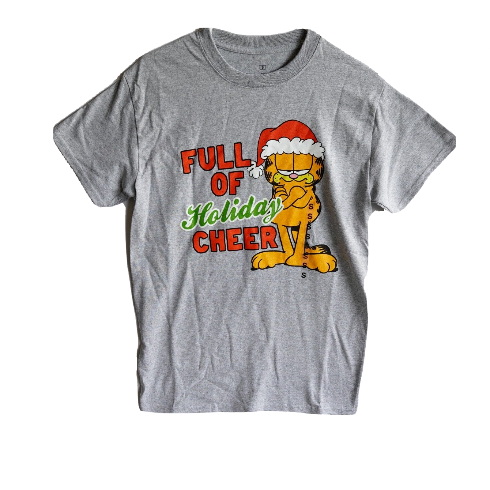New Garfield Santa Full Of Holiday Cheer Christmas Mens T-Shirt