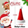 RJVW Christmas Santa Hat for Baby,Thicken Unisex Velvet Classic Infant Santa Claus Hat for New Year Party