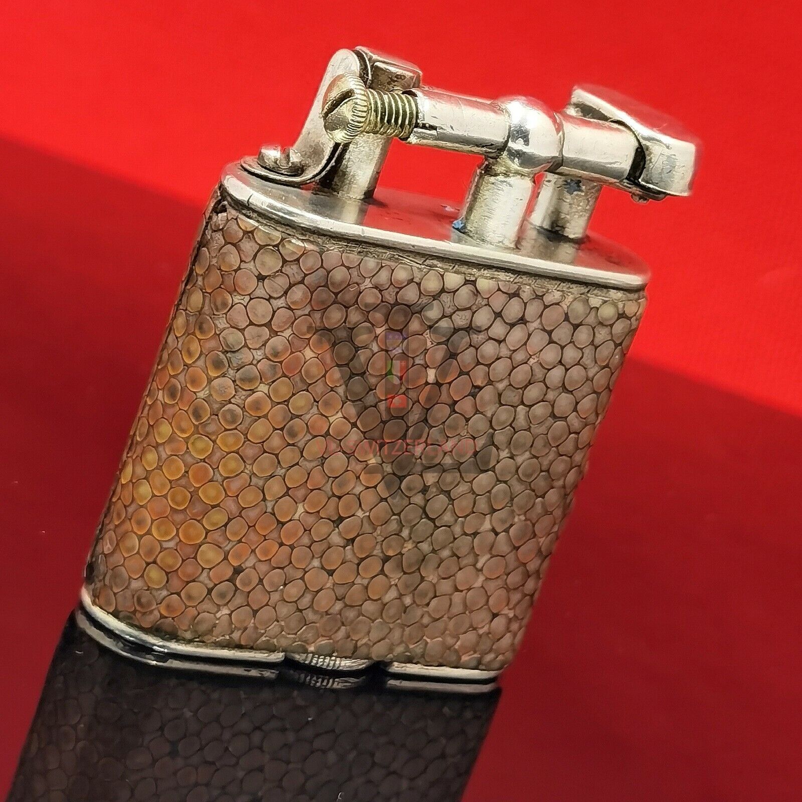 ALFRED DUNHILL PARIS - UNIQUE 'A' - 1924 - SHAGREEN - PETROL LIGHTER #AA16 ALFRED DUNHILL PARIS - UNIQUE 'A' - 1924 - SHAGREEN - PETROL LIGHTER #AA16