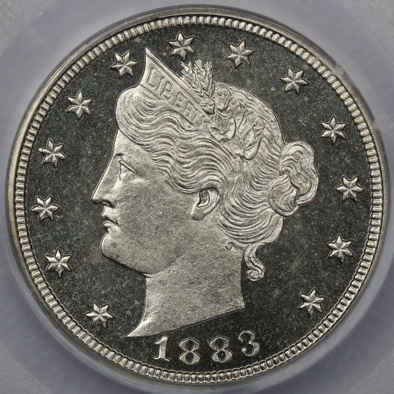 1883 No Cents 5c Liberty Nickel - PCGS PR 65