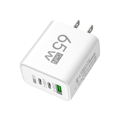 1pc 65W USB Charger Block Multi-Port USB Phone Charger Block 1USB+2PD Fast