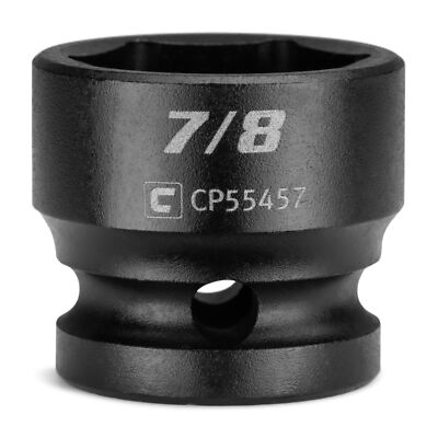 Capri Tools Stubby Impact Socket, 1/2 in. Drive, 6-Point, SAE 3/8 to 1-1/4-Inch