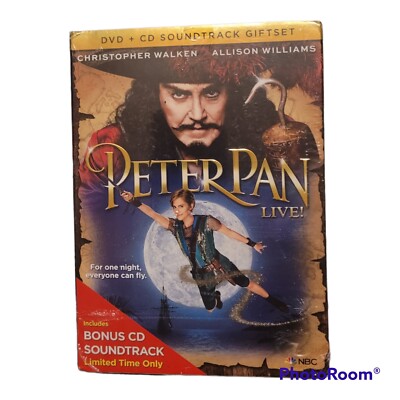 Peter Pan Live 2014 2-Disc Set DVD CD 2014 Christopher Walken Allison Williams 