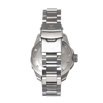 Pre-owned Axwell Timber Bracelet Watch W/ Date - Black/blue