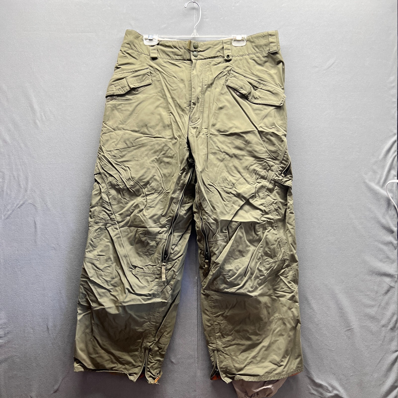 Pants Mens Large Army Green Cargo Baggy 90's Distressed