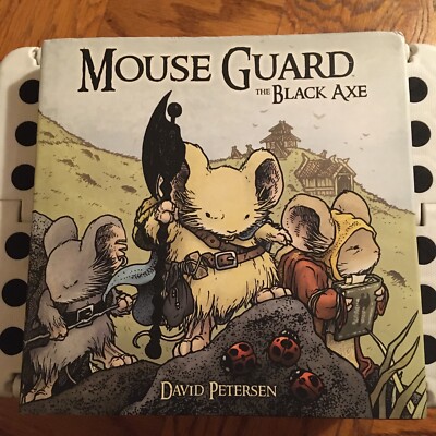 *SIGNED Mouse Guard Vol 3 The Black Axe by *David Petersen HC/DJ *SEE Photo