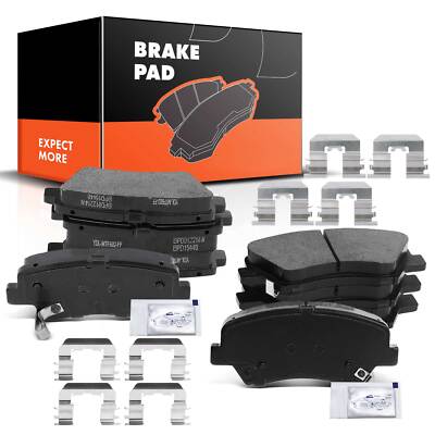 Front & Rear Brake Pad for Hyundai Elantra 11-16 Veloster 12-16 Kia Forte 14-16