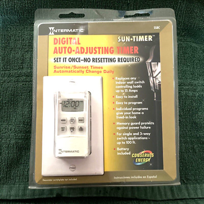 NEW Intermatic Digital Auto Adjusting Sun Timer SS8C Programmable
