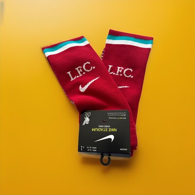 Nike Stadium Liverpool FC Socks Mens Size 8-12 Red NWT Soccer Knee High Futbol