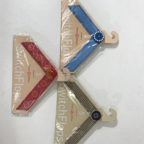 Lindsay Phillips Switchflops Straps Lot of 3 Small Size 5 6 New