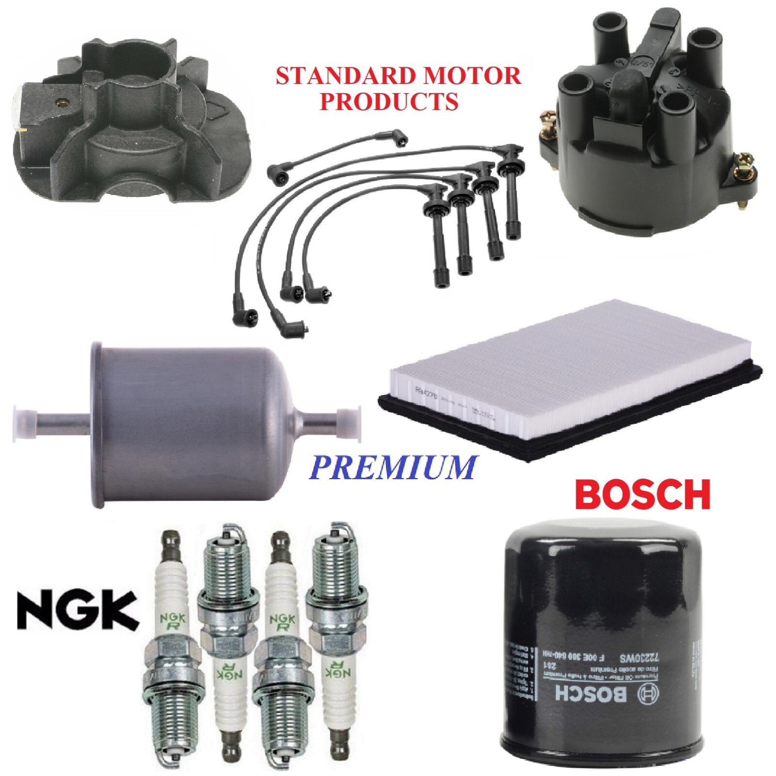Tune Up Kit Filters Cap Wire Spark Plugs For NISSAN 200SX L4