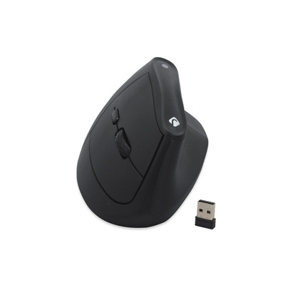 Wireless Vertical Ergonomic Mouse w/ 2.4G Wireless & Bluetooth Modes - Black