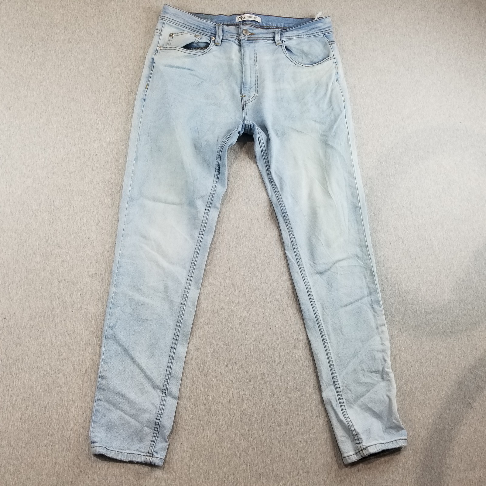 Zara Jeans Women's Sz 36/18 Blue Wash Stretch Normcore Quality Comfort Fire