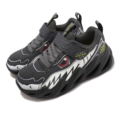 

Skechers Shark-Bots-Surf Patrol Темно-серый ремешок Детская повседневная обувь 402112-LCCBK, Grey, Shark-bots-surf Patrol