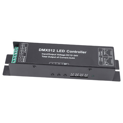 DMX512 LED Controller 4 Channel RGBW Strip Light Decoder with Synchronization VC