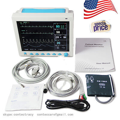 US 12''Inch color CCU best 6 Parameters equipment ICU Patient Monitor Vital