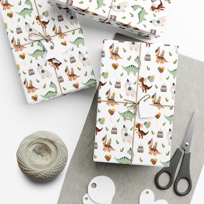 Dinosaur Birthday Wrapping Paper