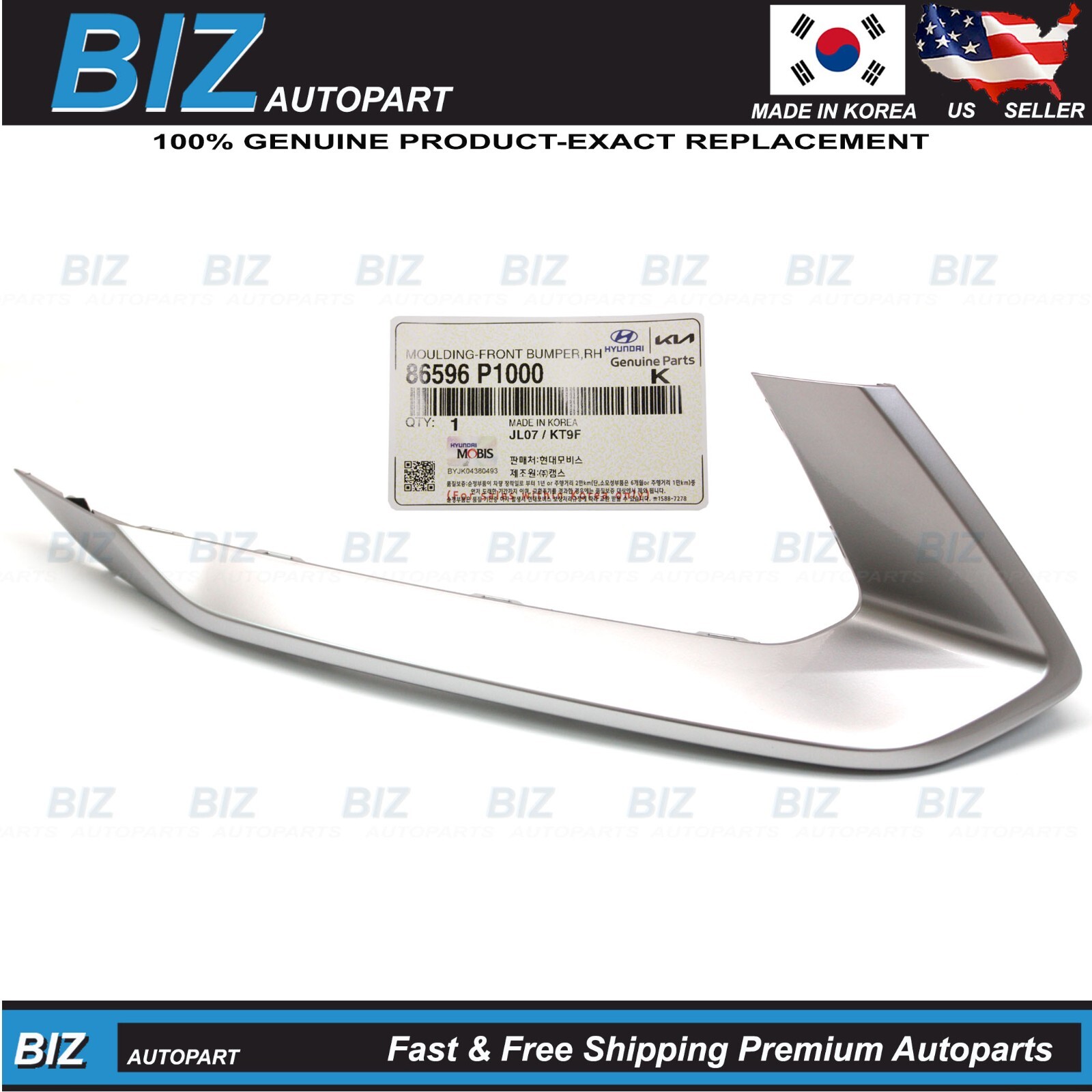 まめ Genuine Front Bumper Molding RIGHT for 2023-2025 Kia