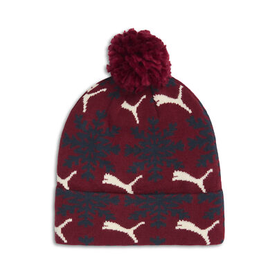PUMA Fair Isle Winter Pom Pom Snowflake Beanie