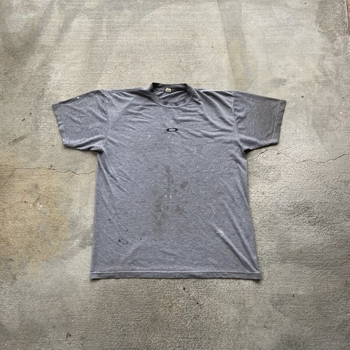 Vintage Oakley Shirt Mens XL Gray Center Logo Sports Grunge