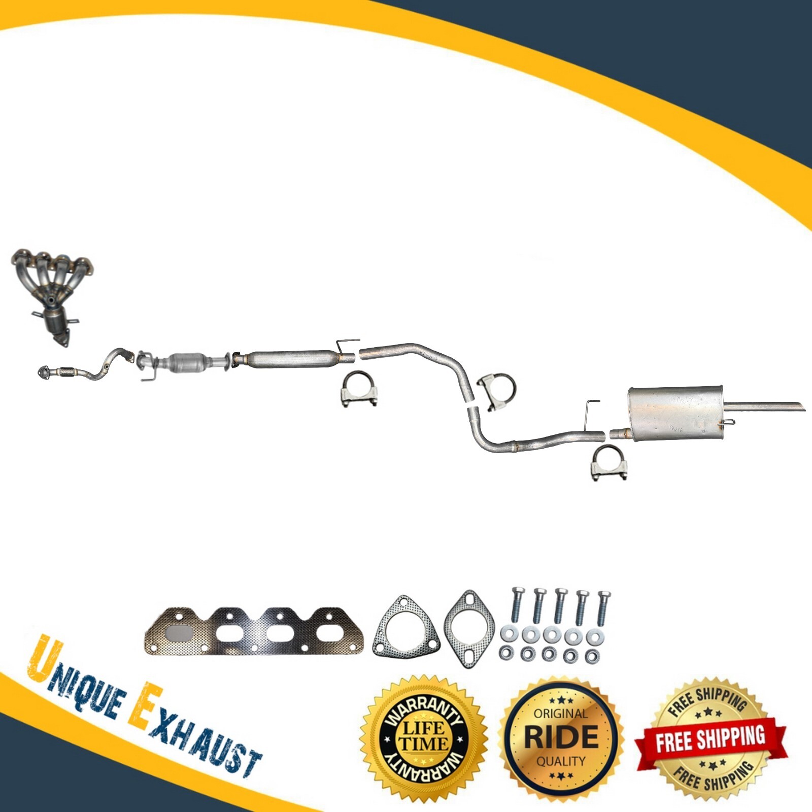 Complete Exhaust System For 2012 2013 2014 Chevrolet Sonic 1.8L Sedan  Fast Ship
