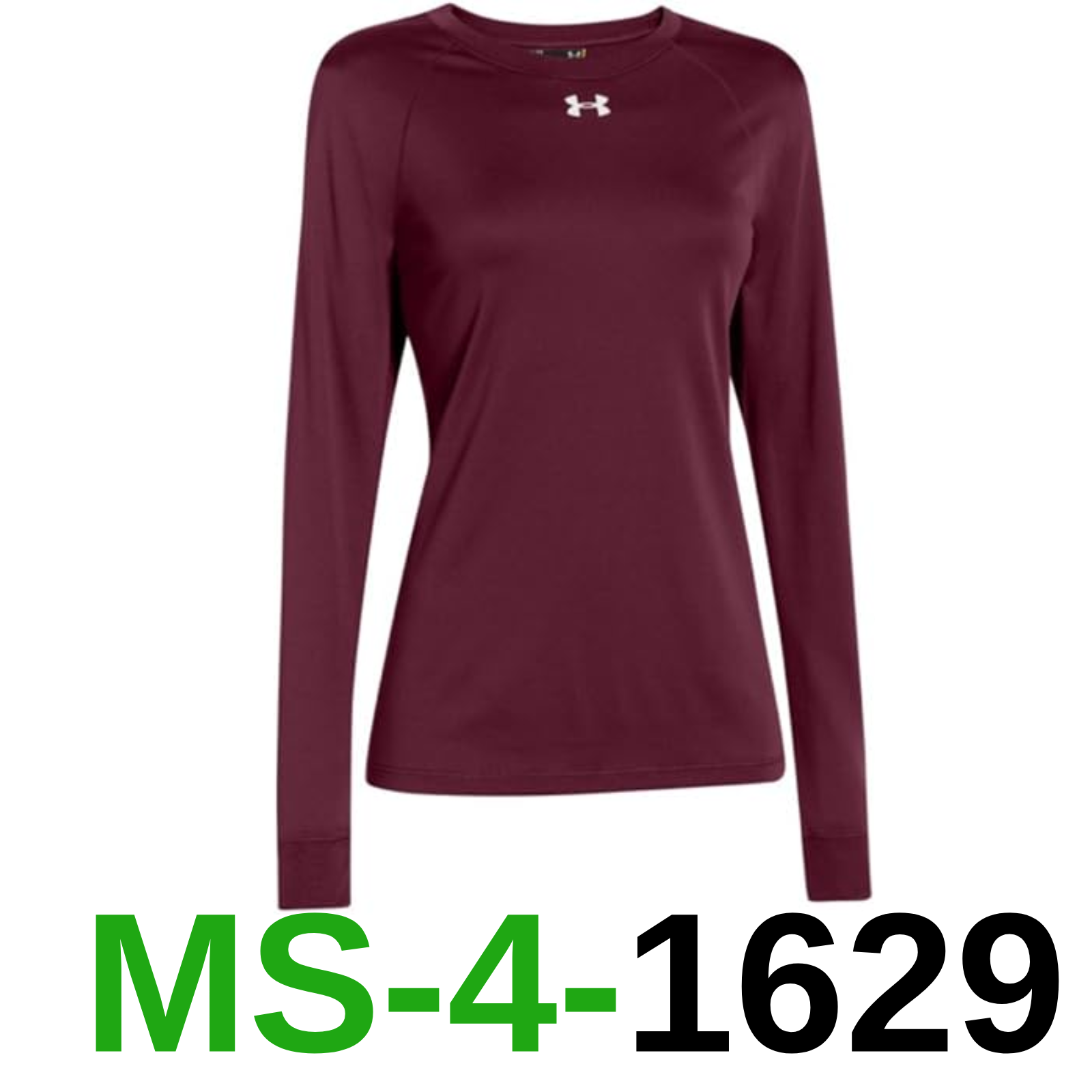 Under Armour Women's Locker Tee Long sleeve Burgundy, Medium