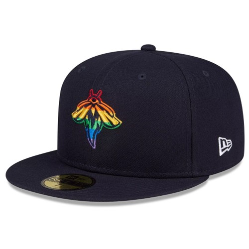 

[60071483] Тематическая ночь Mens New Era MILB 59Fifty - Columbia Fireflies Pride, Черный