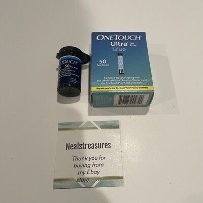 2-OneTouch Ultra Test Strips Box Of 50 Strips And (Exp Date 5/31/21) NEW
