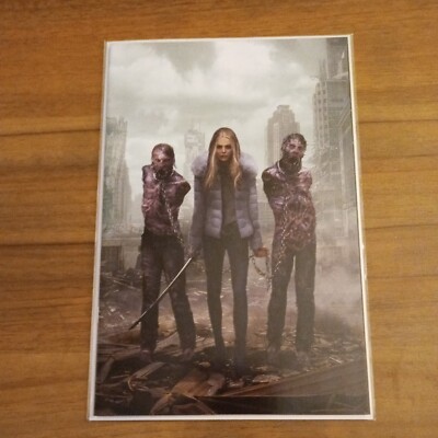 LIFE ZERO #1 * NM+ * JOHN GALLAGHER TWD 15 Homage Virgin Variant LTD 500 Ablaze