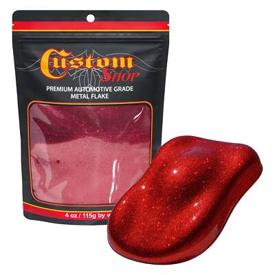 Custom Shop - Fire Red - 4-Ounce Large Flake .025 Micron Size