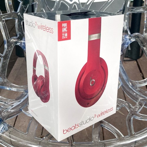 Beats Studio3 Wireless Bluetooth Headphones Beats by Dr. Dre - Red - New Sealed