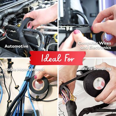 XFasten Wire Harness Tape, 3/4-Inch by 50-Foot (3-Pack)