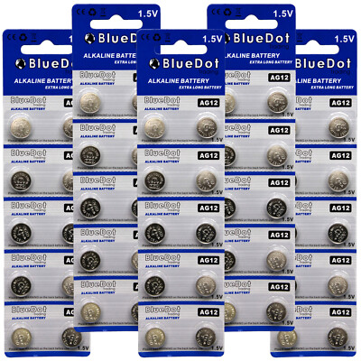 FREE SHIPPING 50 AG12 LR43 SR43 RW84 D186A G12 186 Alkaline Coin Button Battery