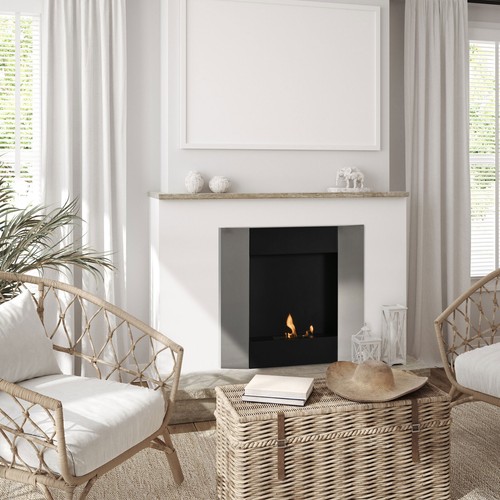 Wall Inserted Clean Burning Ethanol Fireplace Heater with Re