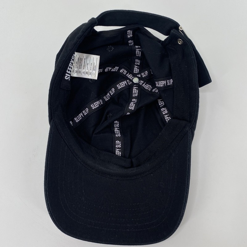 Sleepy Slip Sleepyslip OS Snapback Cap Black Signature Logo