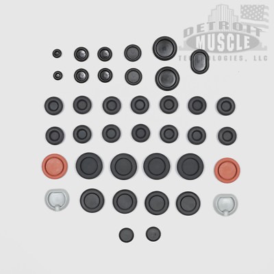 DMT Mopar E Body 71-74 Floor Plug Kit Set Barracuda Challenger  BPK3 BPK-3 39pc